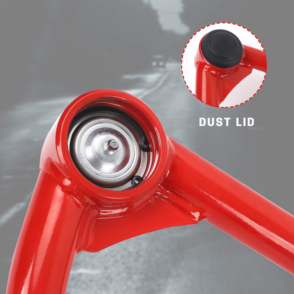 Richeer  Front Upper Control Arms for 2-4" Lift Fits 2019-2023 Ford Ranger 4th Gen (T6)- Red