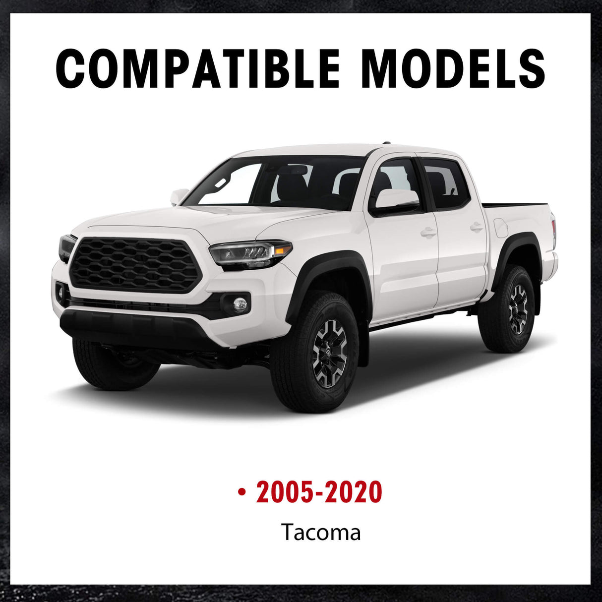 Richeer Front Upper Control Arms for 2-4" Lift Fits 2005-2023 Toyota Tacoma(Only Fit 6 Lug Models)