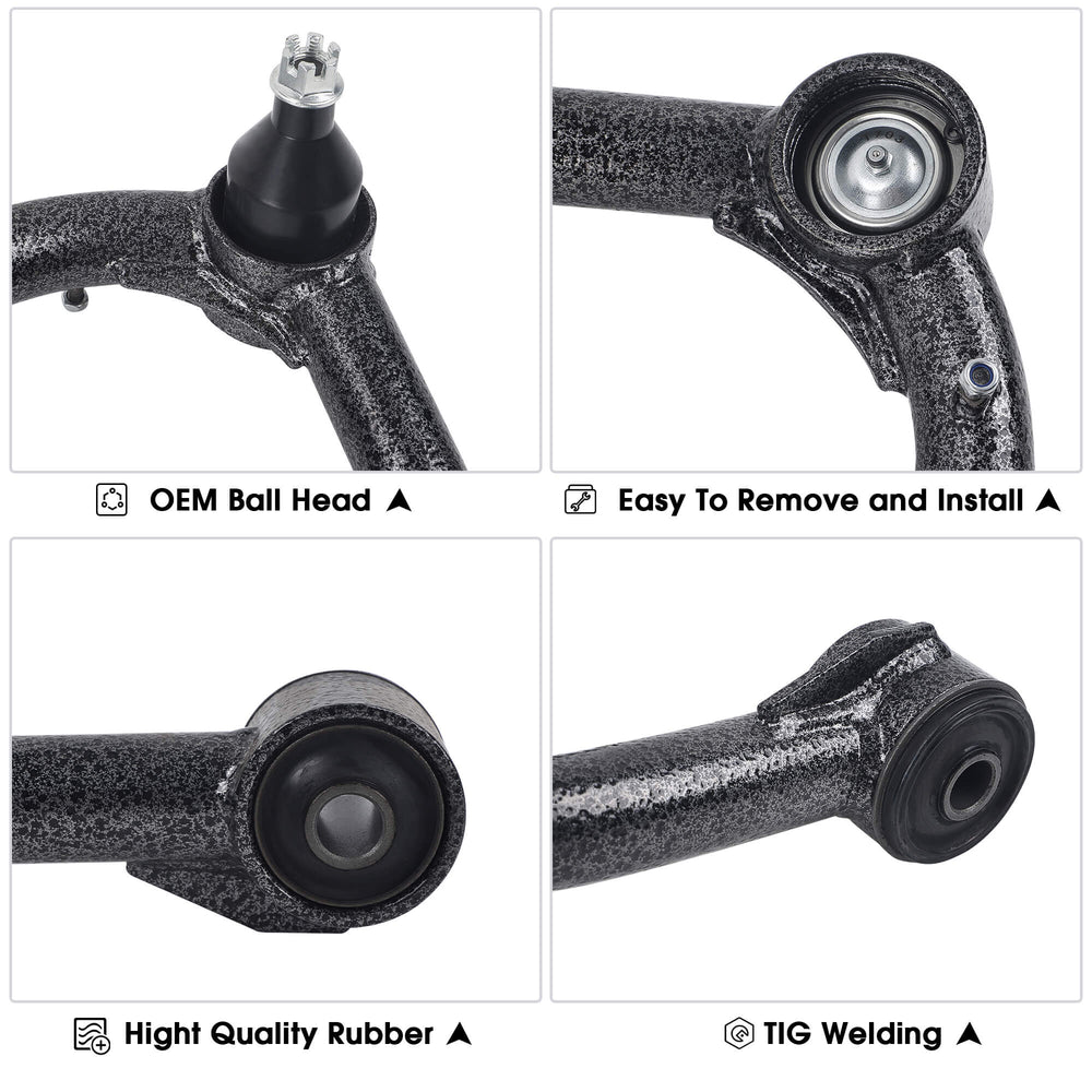 Richeer Front Upper Control Arms for 2-4" Lift Fits 2003-2024 Toyota 4 Runner FJ