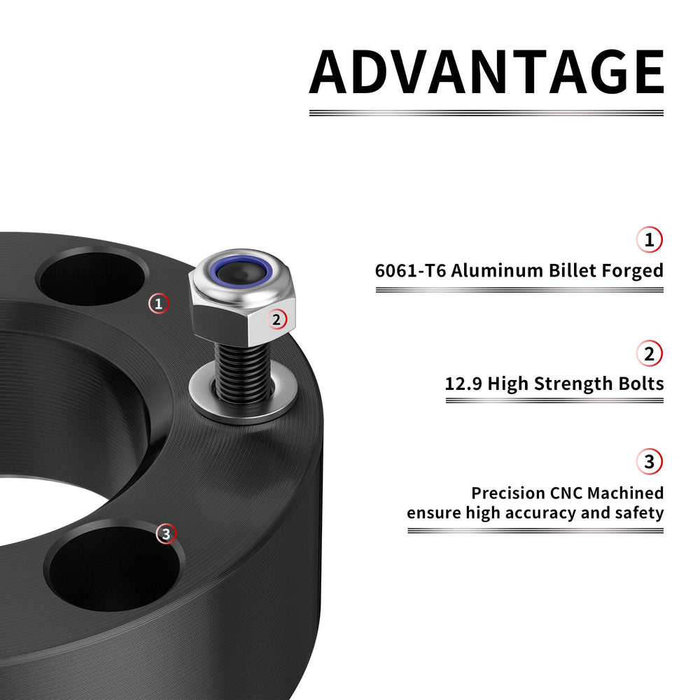 Richeer 3" Front 2" Rear Leveling Kit for Ford(F150)