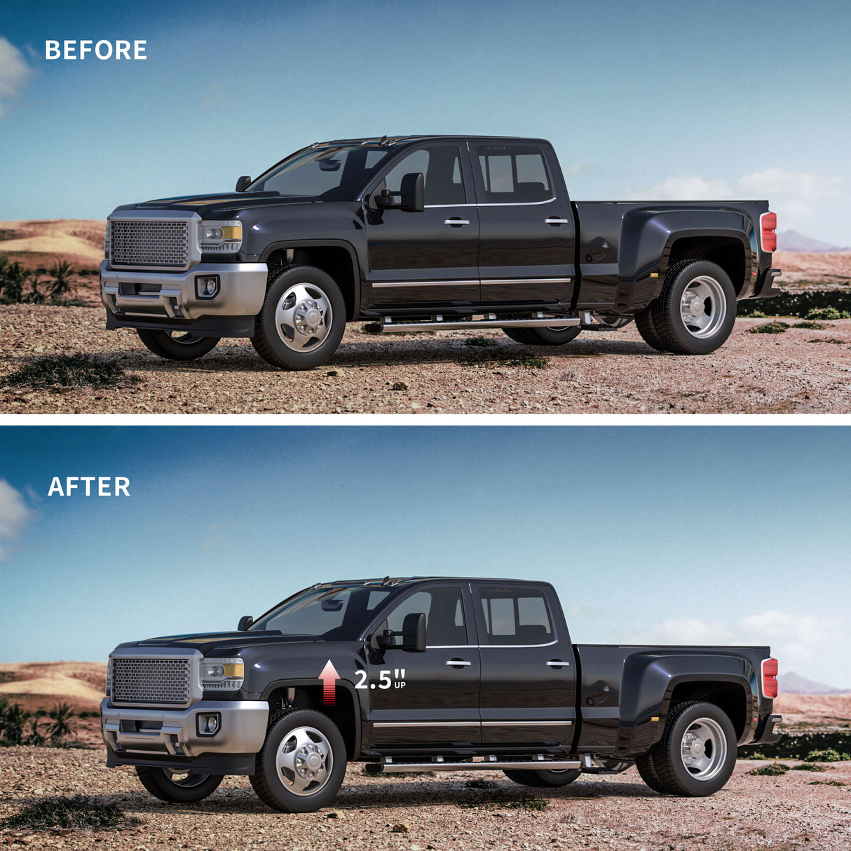 Richeer 2.5" Front Leveling Kit for Chevy and GMC(Silverado, Sierra)