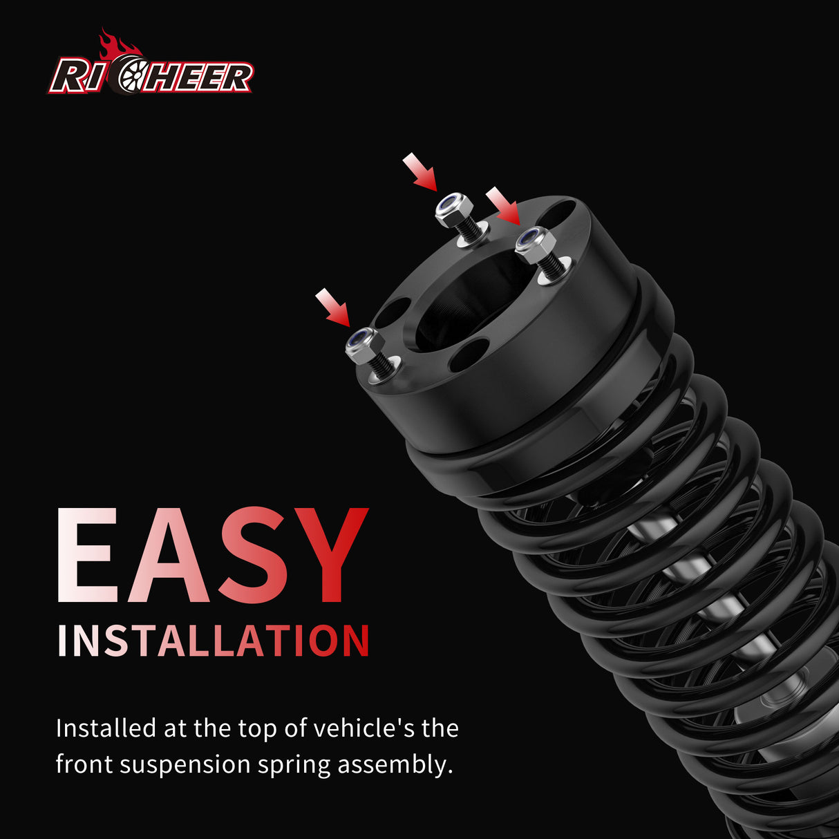 Richeer 2.5" Front Leveling Kit for Chevy and GMC(Silverado, Sierra)