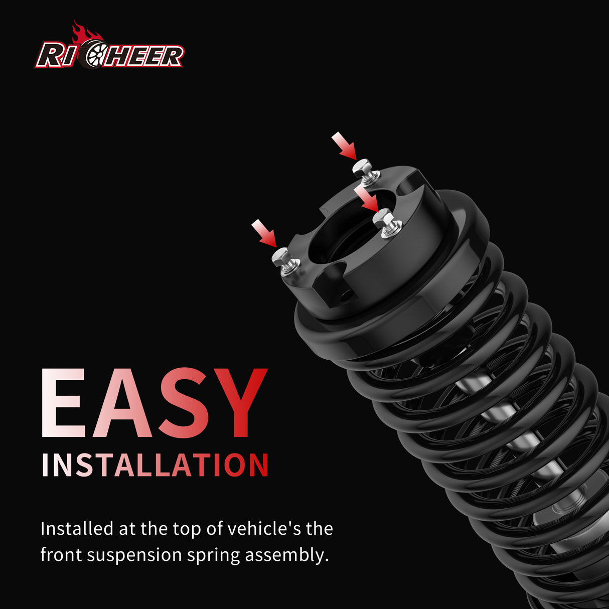 Richeer 2.5" Front Leveling Kit for Toyota(Tacoma, 4Runner, FJ Cruiser)