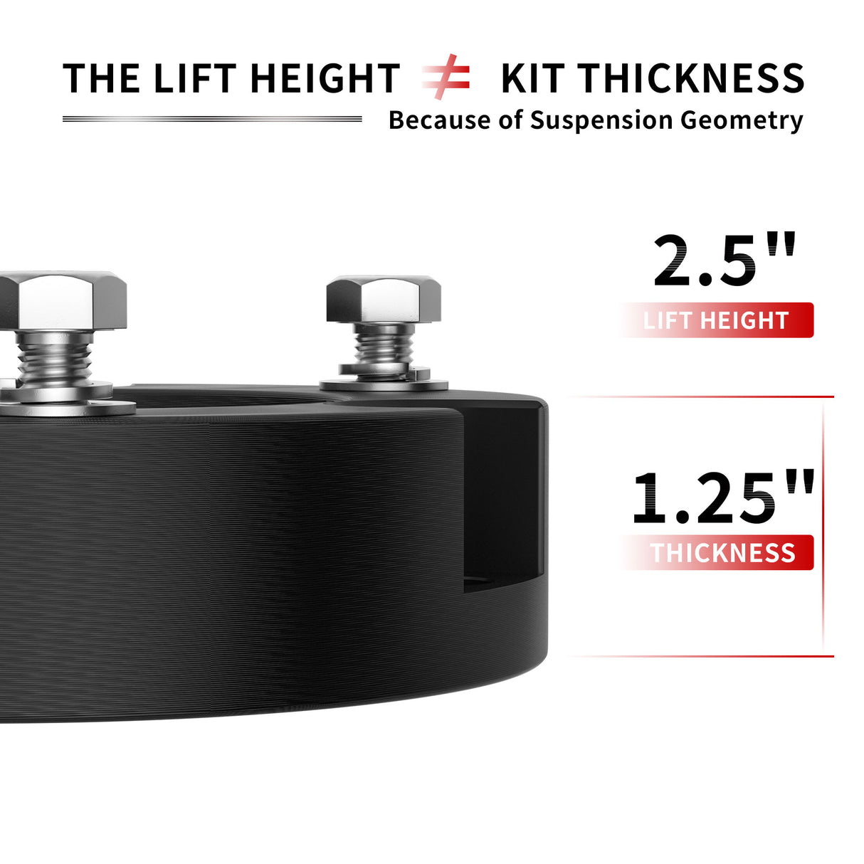 Richeer 2.5" Front Leveling Kit for Toyota(Tacoma, 4Runner, FJ Cruiser)