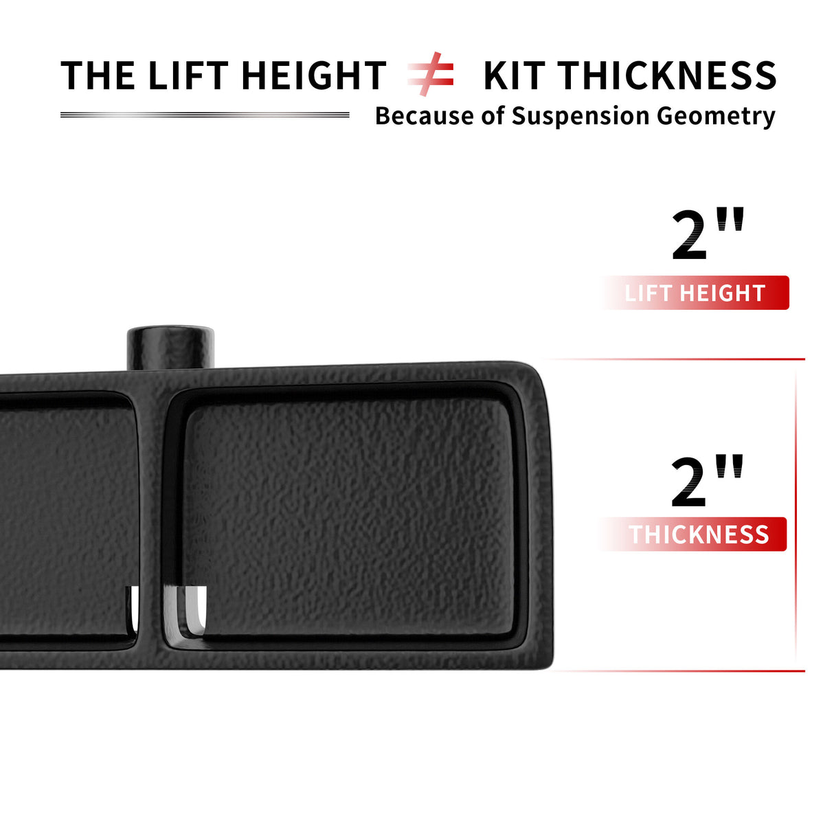 Richeer 2" Rear Leveling Kit for Toyota(Tacoma, Tundra)