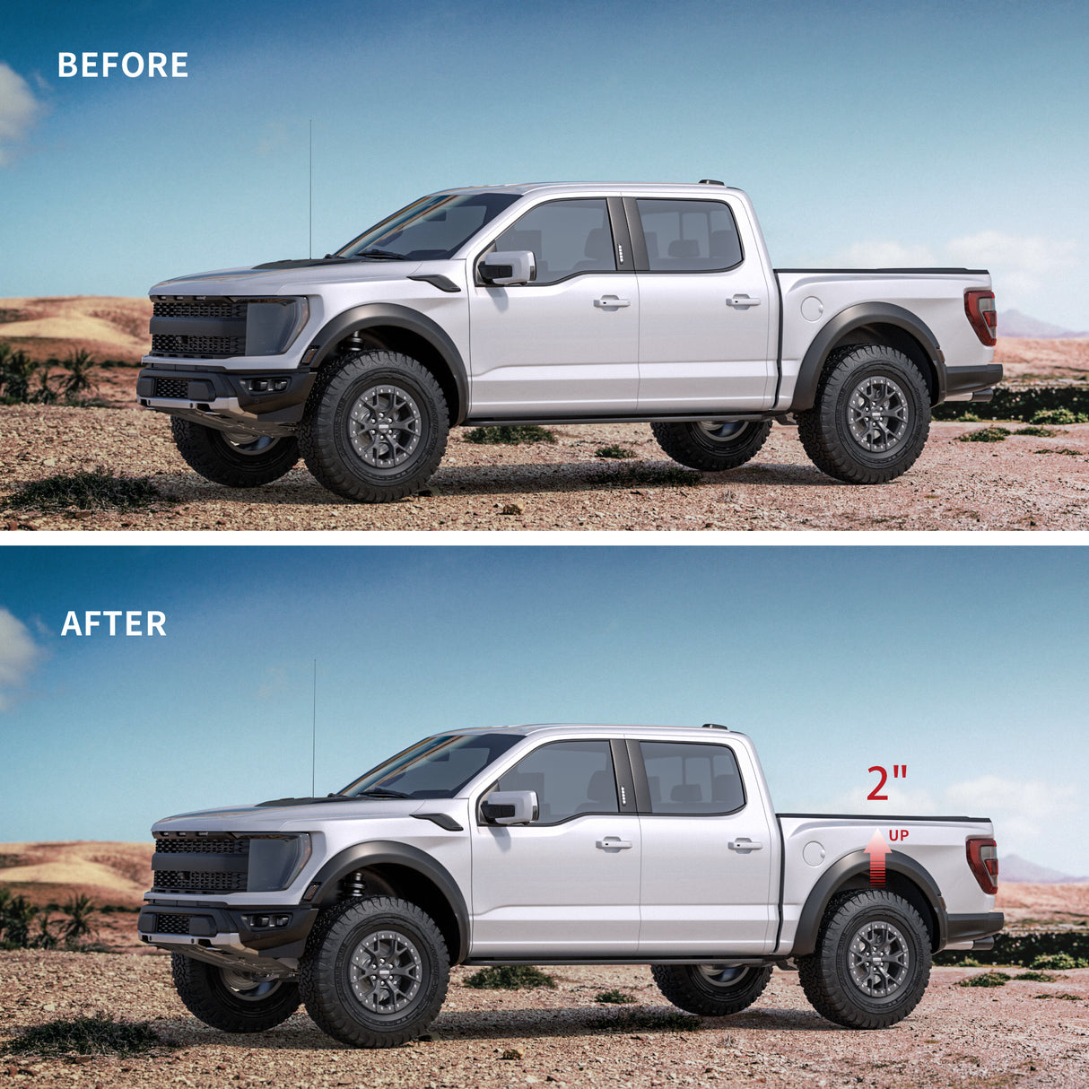 Richeer 2" Rear Leveling Kit for Ram(Ram 1500)