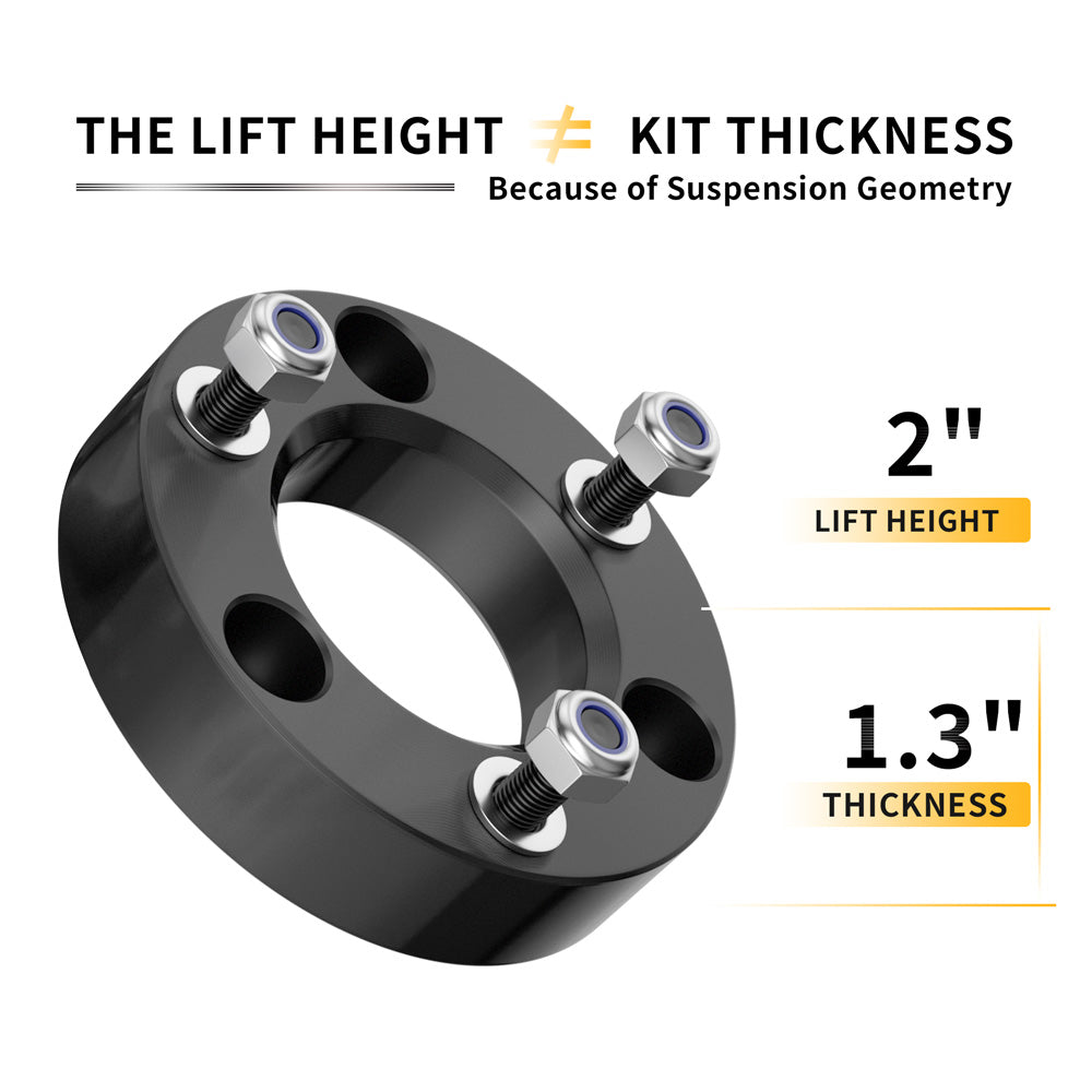 Richeer 2" Front Leveling Kit for Ford and Lincoln(F150, Mark LT)