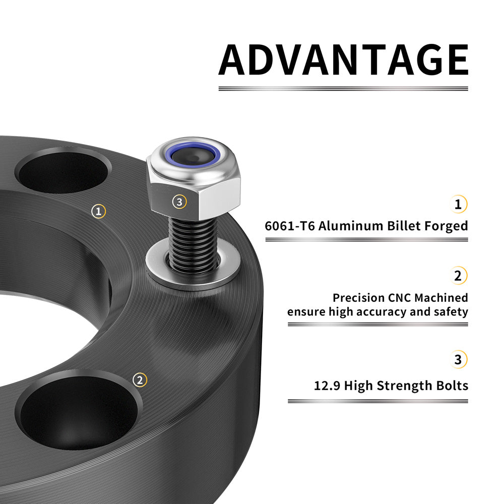 Richeer 2" Front Leveling Kit for Ford and Lincoln(F150, Mark LT)