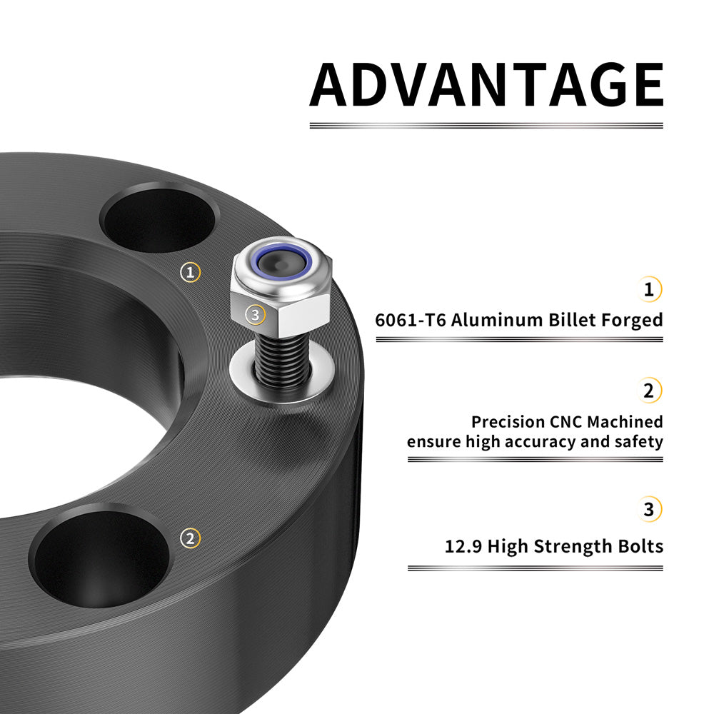 Richeer 2.5" Front Leveling Kit for Ford and Lincoln(F150, Mark LT)