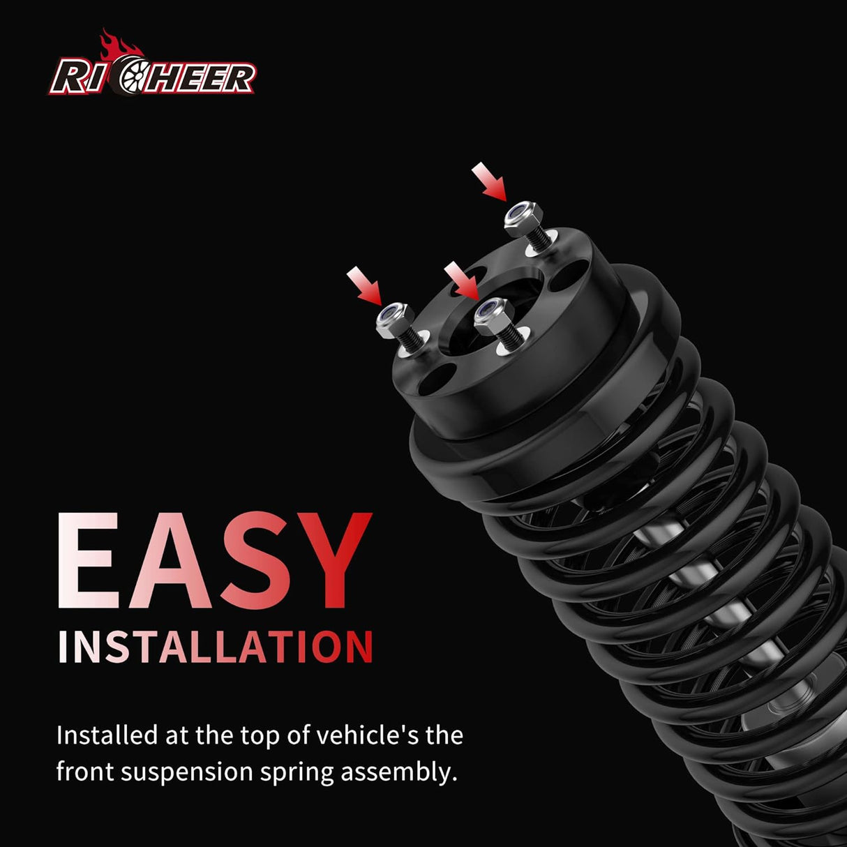 Richeer 2" Front Leveling Kit for Ram and Dodge(Ram 1500, Dakota)