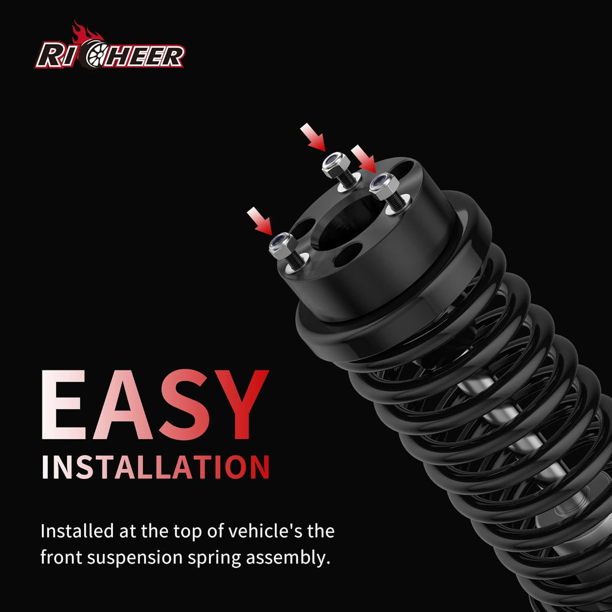 Richeer 2.5" Front Leveling Kit for Ram and Dodge(Ram 1500, Dakota)