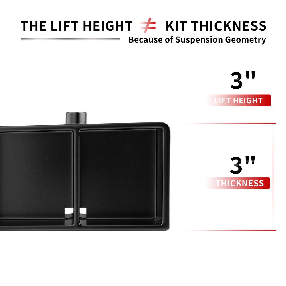 Richeer 3" Rear Leveling Kit for Chevy and GMC(Silverado, Sierra)