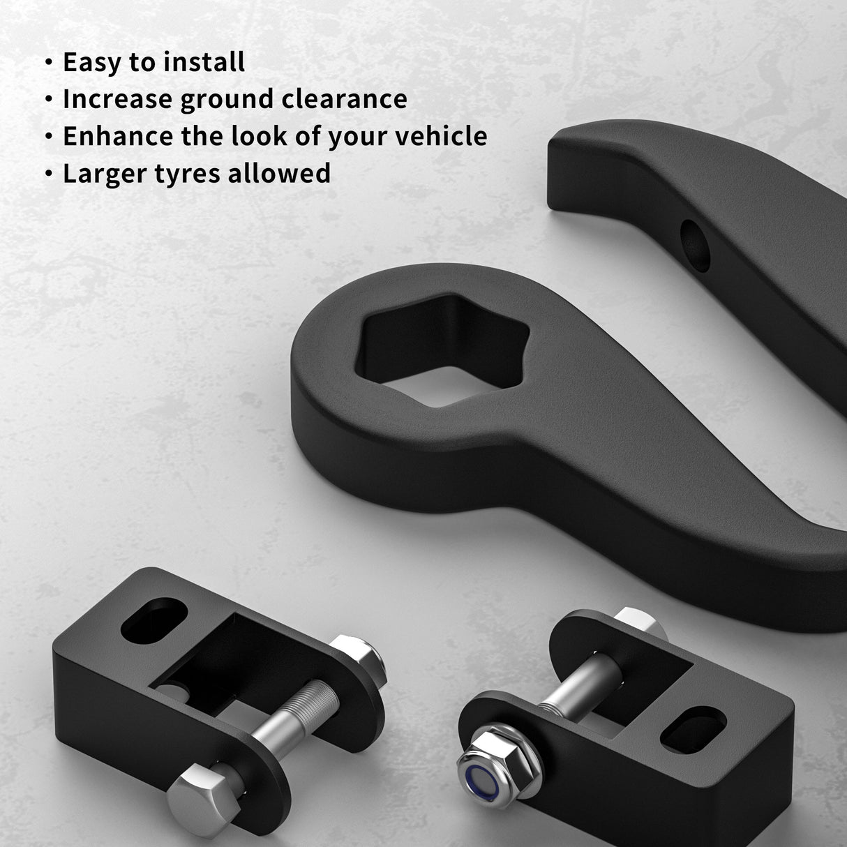 Richeer 1-3" Front Leveling Lift Kit for 2011-2019 Chevy Silverado and Compatible Models