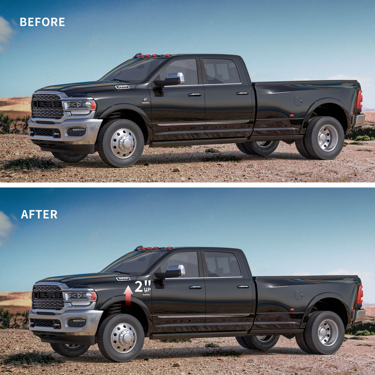 Richeer 2" Front Leveling Kit for Ram(Ram 2500/3500)