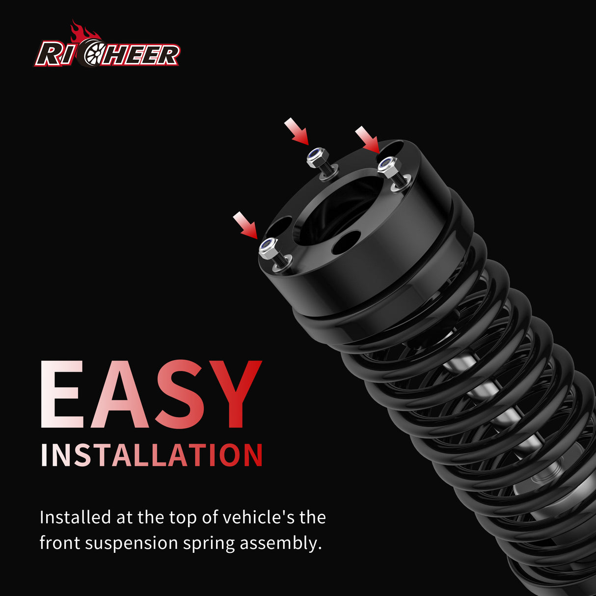 Richeer 2.5" Front 1.5" Rear Leveling Kit for Ram(Ram 1500)