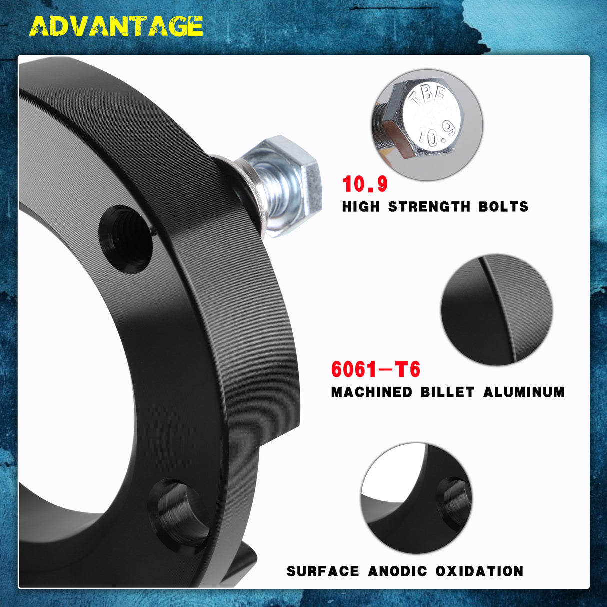 Richeer 2.5" Front Leveling Kit for Toyota(Tacoma, 4Runner)