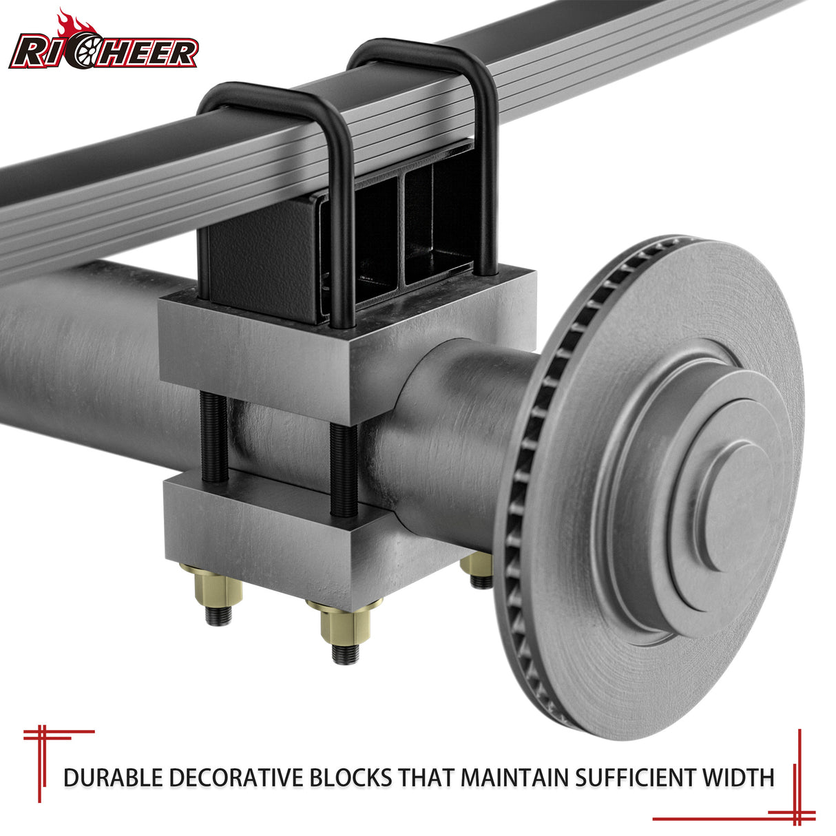 Richeer 2.5" Front 2" Rear Leveling Kit for Chevy and GMC(Silverado, Sierra)