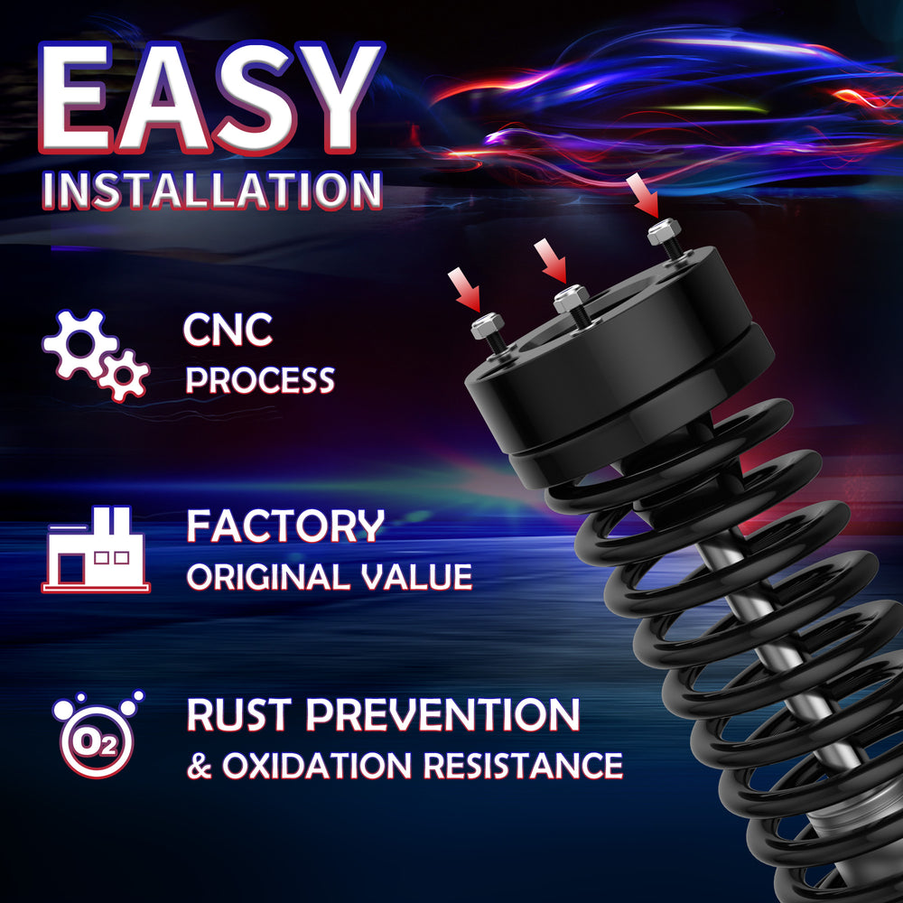 Richeer 2.5" Front 2" Rear Leveling Kit for Chevy and GMC(Silverado, Sierra)