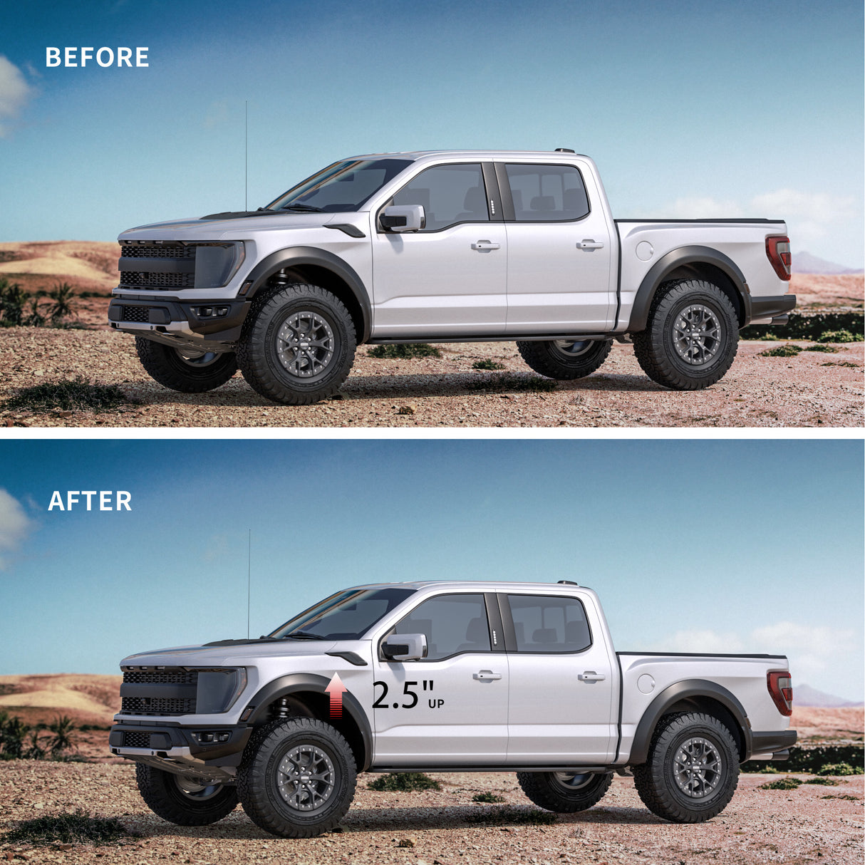 Richeer 2.5" Front Leveling Kit for Toyota(Tundra)