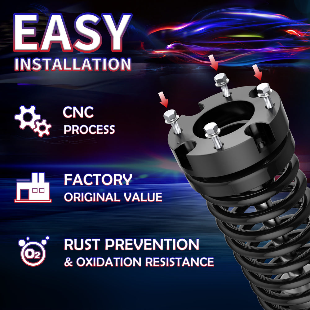 Richeer 2.5" Front Leveling Kit for Toyota(Tundra, Sequoia)