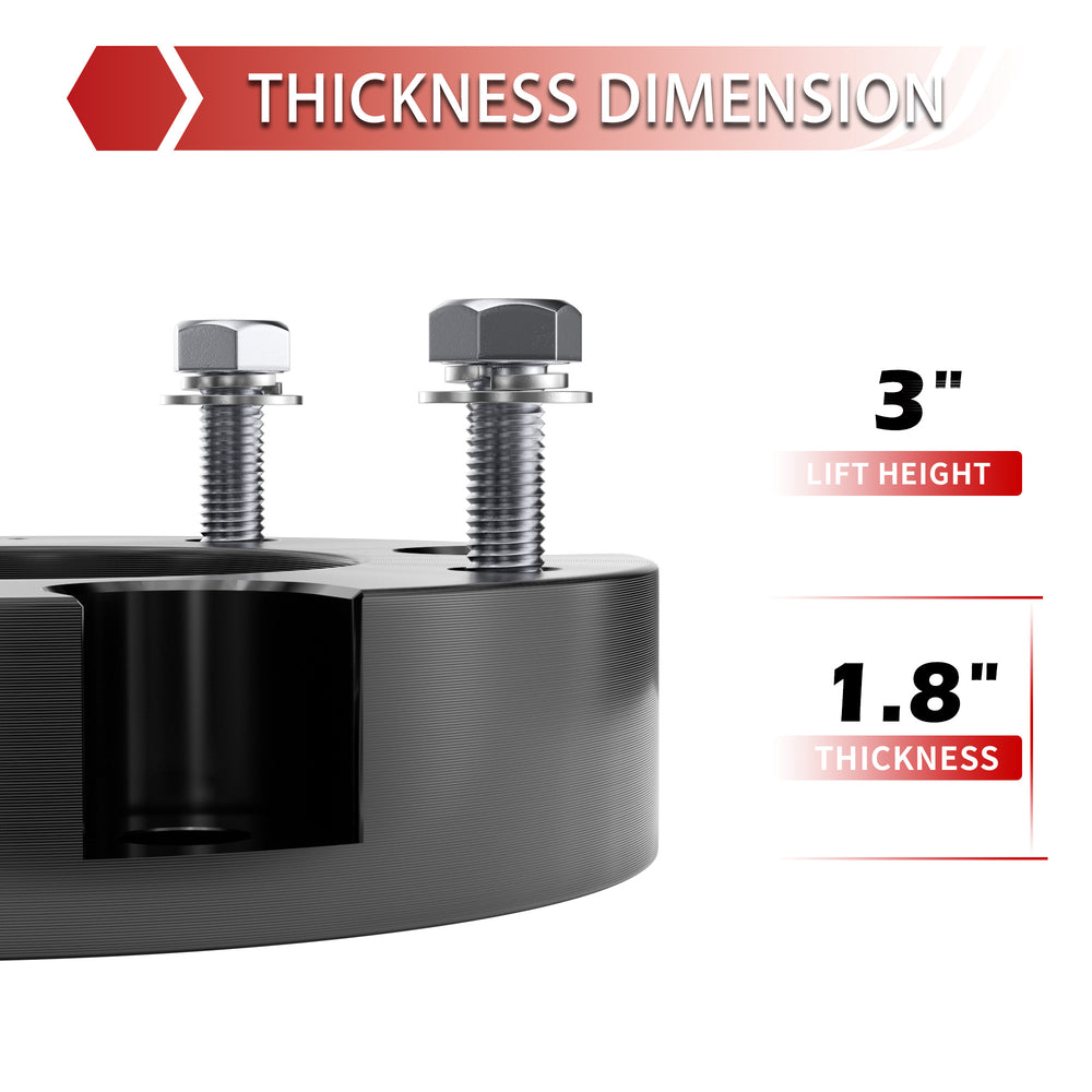 Richeer 3" Front Leveling Kit for Toyota(Tundra, Sequoia)