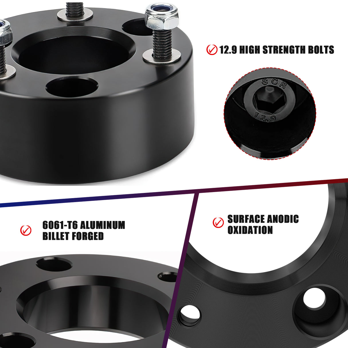 Richeer 3" Rear Leveling Kit for Totota(Tacoma Tundra)