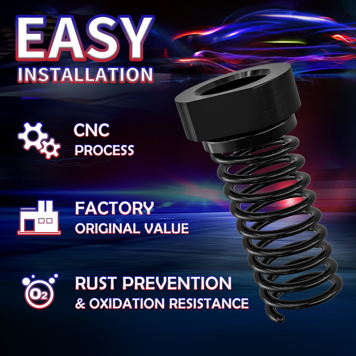 Richeer 2" Front Leveling Kit for Ford (1981-1996 F150)