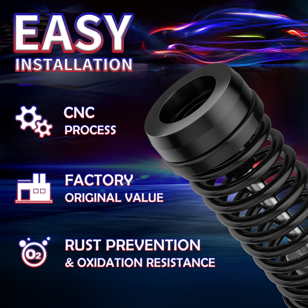 Richeer 2.5" Front Leveling Kit for Chevy and GMC(Sierra, Silverado)