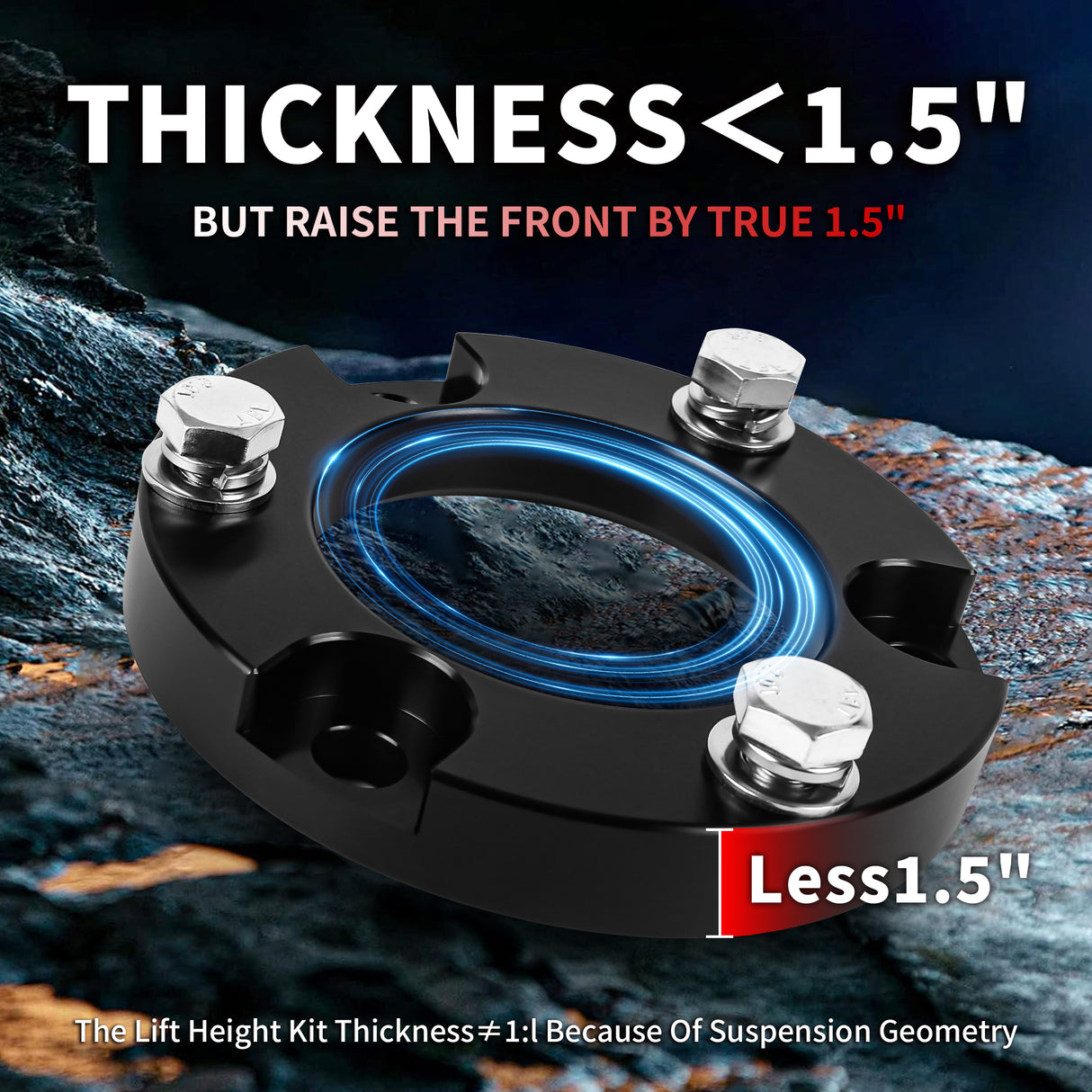 Richeer 1.5" Front Leveling Kit for Toyota(Tacoma, 4Runner,FJ Cruiser)