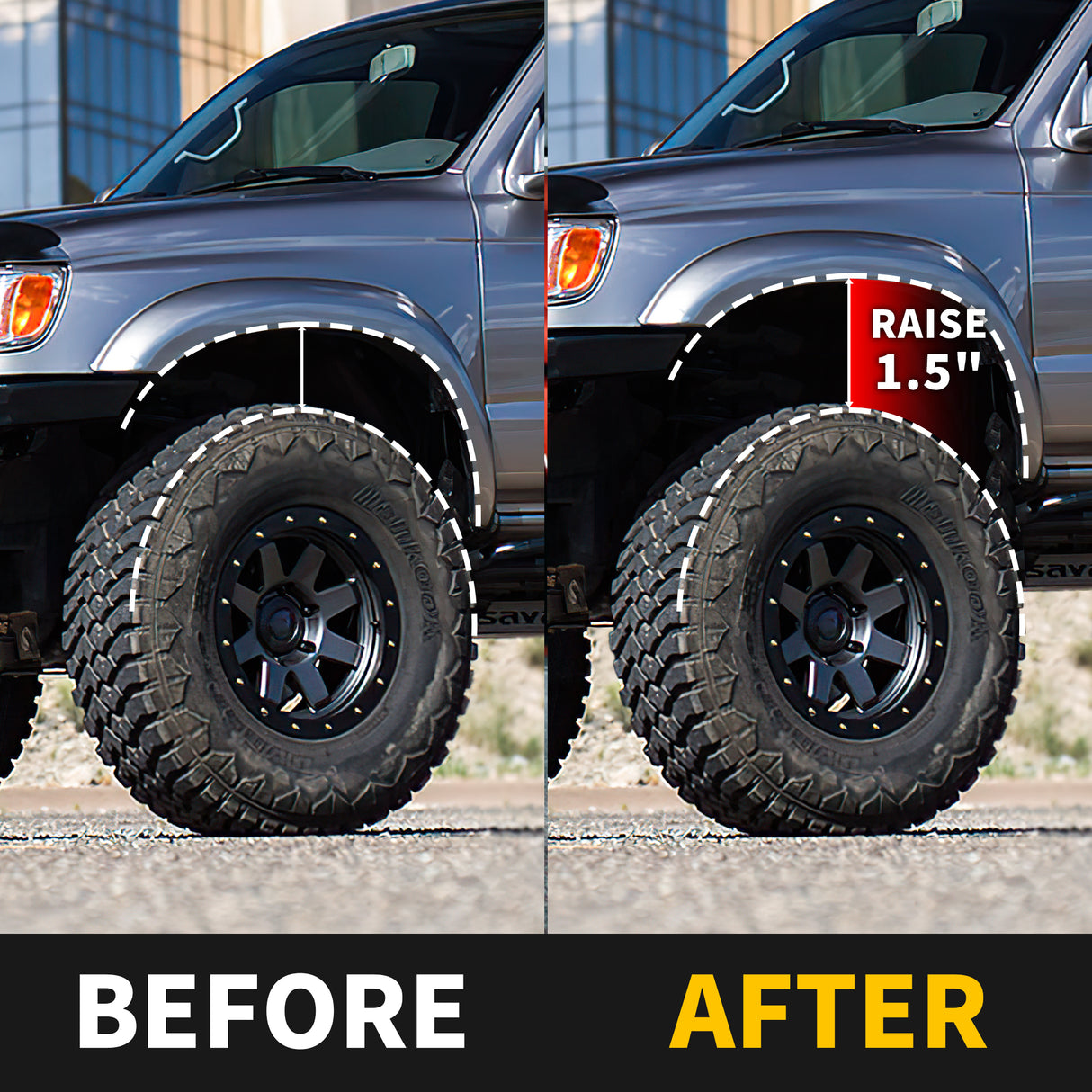 Richeer 1.5" Front Leveling Kit for Toyota(Tacoma, 4Runner,FJ Cruiser)