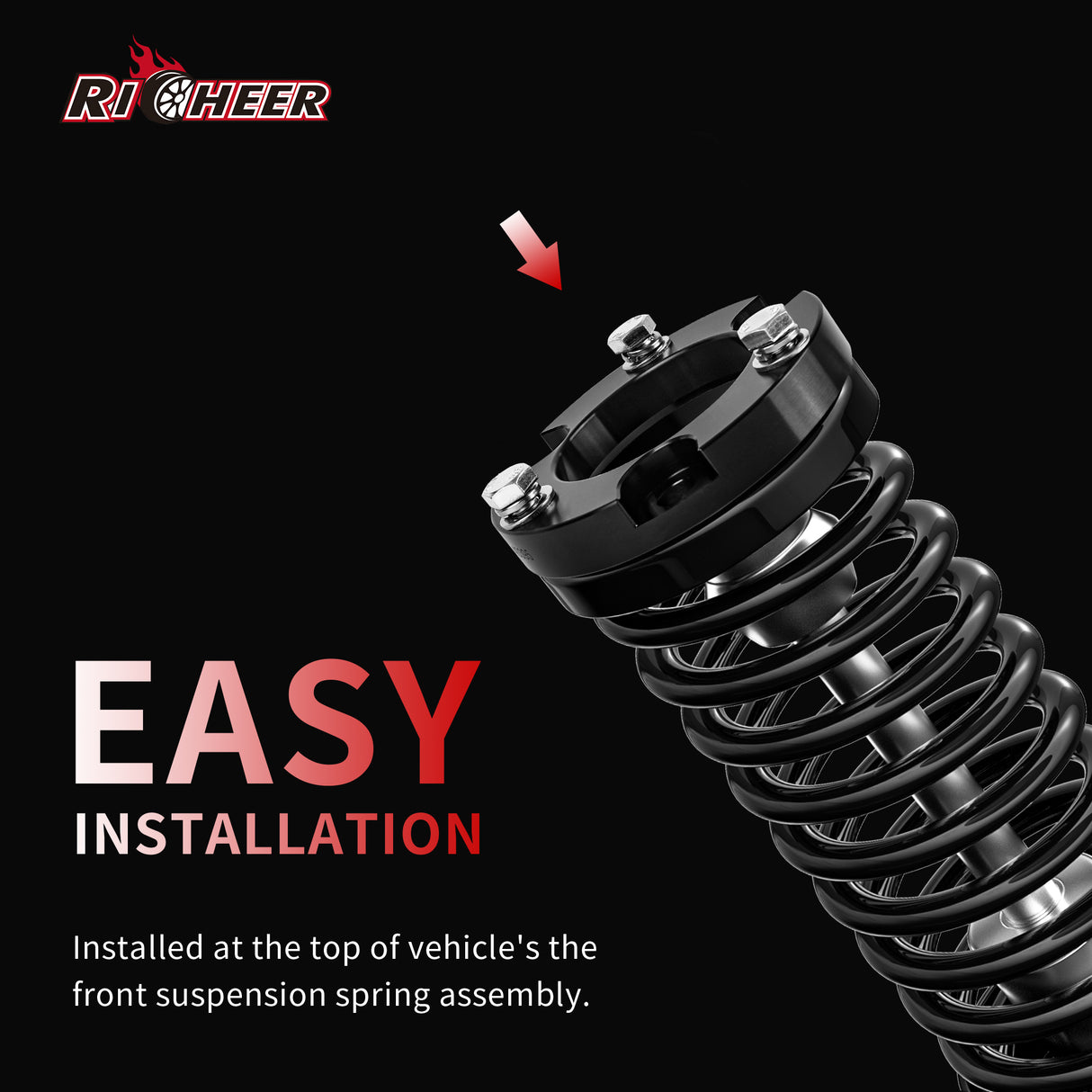 Richeer 1.5" Front Leveling Kit for Toyota(Tacoma, 4Runner,FJ Cruiser)