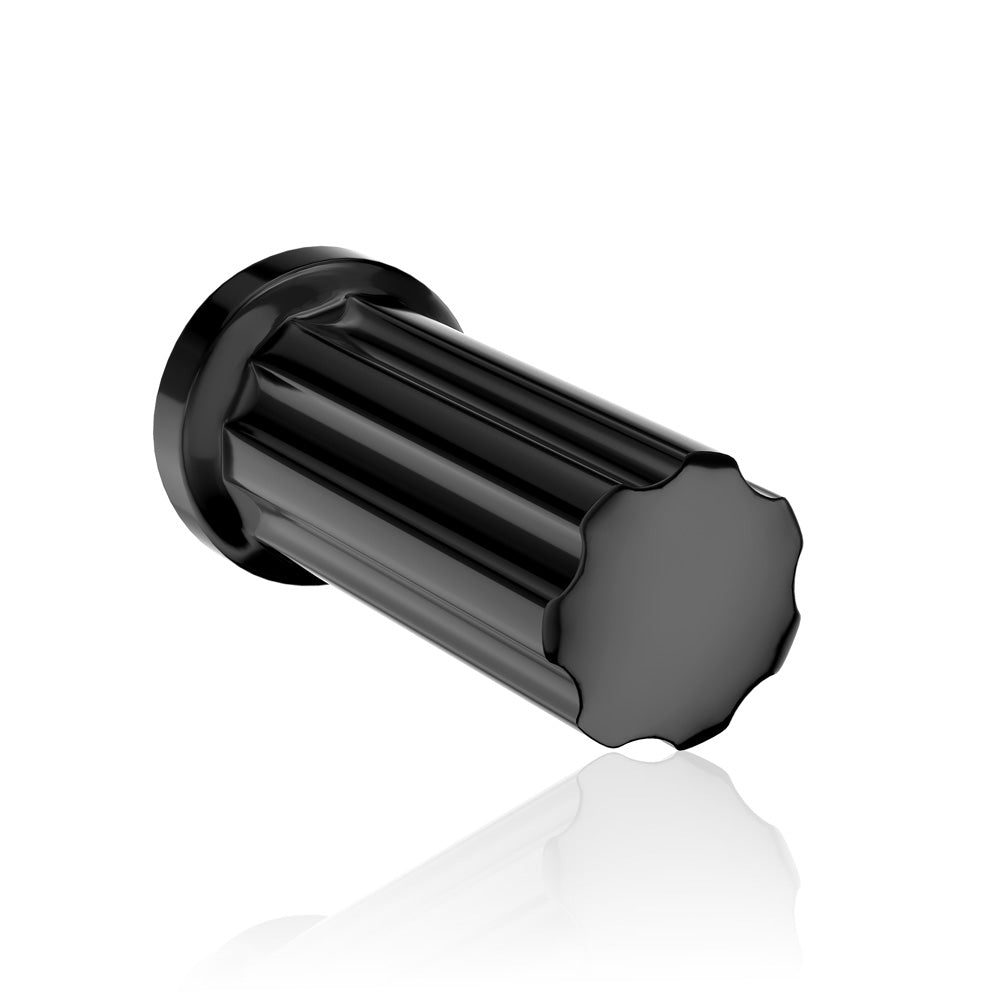 Richeer M14x1.5 Lug Nuts, 32PCS Bulge Acorn, Closed End for Trucks & SUVs - Black