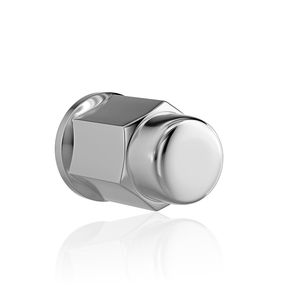 Richeer M12x1.5 Lug Nuts, 20PCS Bulge Acorn, Closed End for Trucks & SUVs - Chrome