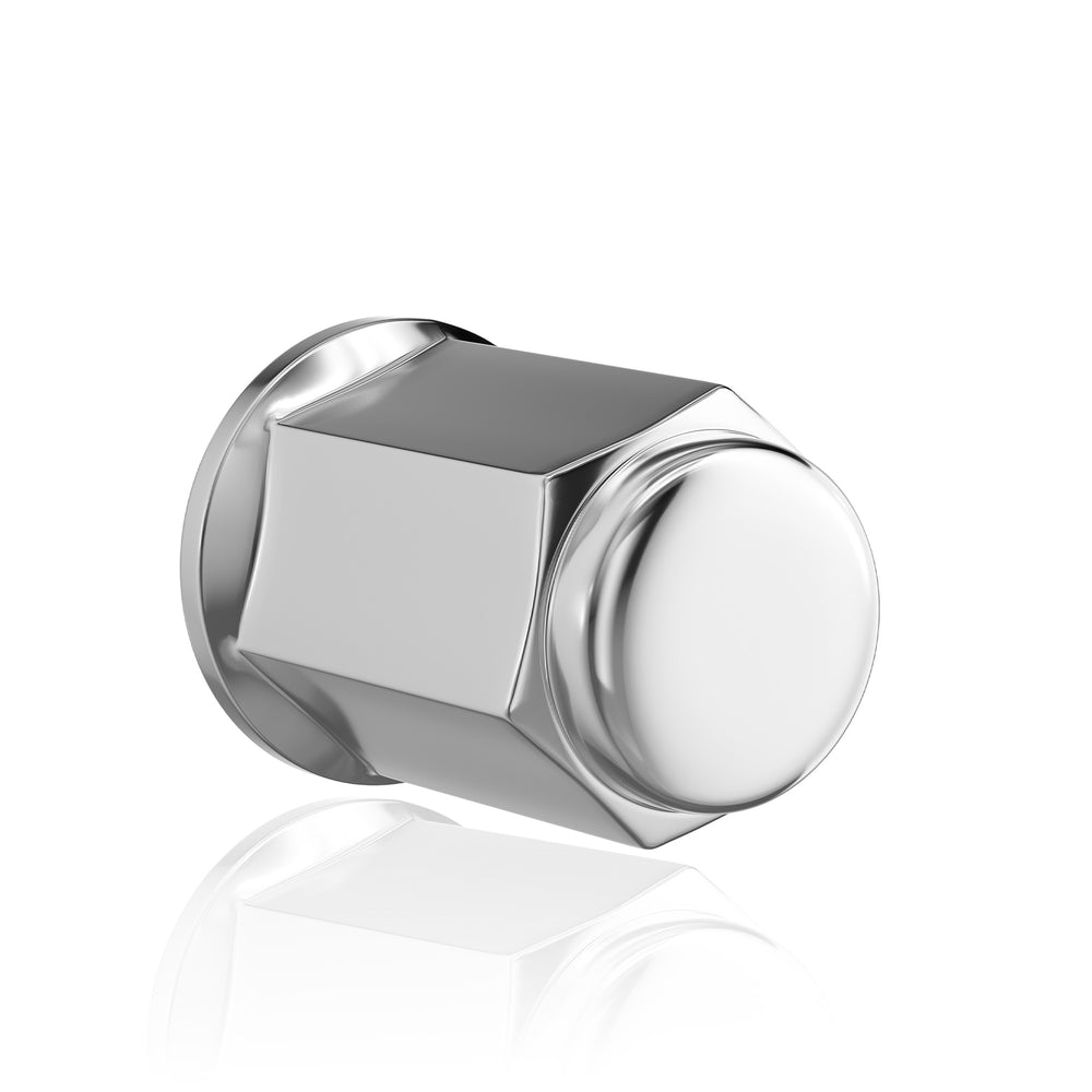 Richeer 1/2-20 Lug Nuts, 20PCS Bulge Acorn, Closed End for Trucks & SUVs - Chrome 1.38"