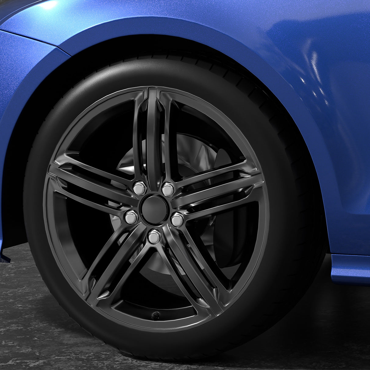 Richeer 1/2-20 Lug Nuts, 20PCS Bulge Acorn, Closed End for Trucks & SUVs - Chrome 1.38"