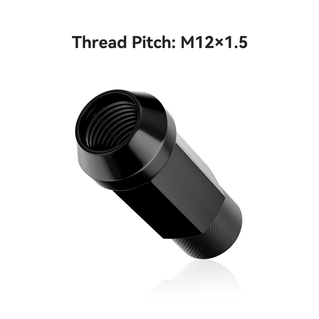 Richeer M12x1.5 Lug Nuts, 20PCS Bulge Acorn, Open End for Trucks & SUVs - Chrome