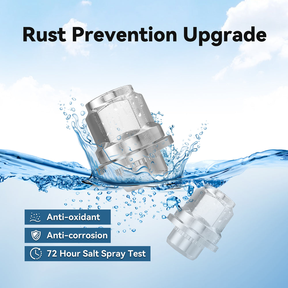 Richeer M12x1.25 Lug Nuts, 20PCS Bulge Acorn, Closed End for Trucks & SUVs - Chrome