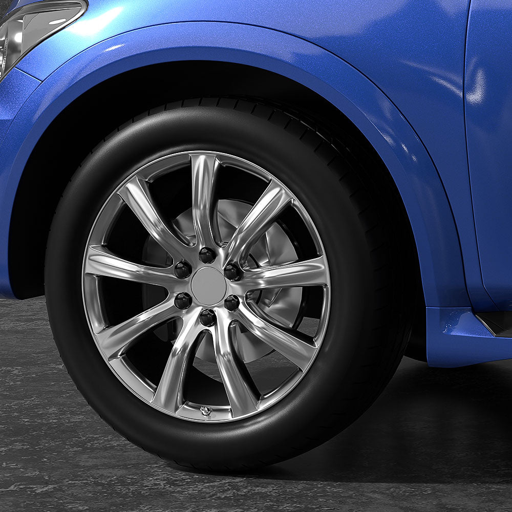 Richeer M14x1.5 Lug Nuts, 24PCS Bulge Acorn, Closed End for Trucks & SUVs - Black