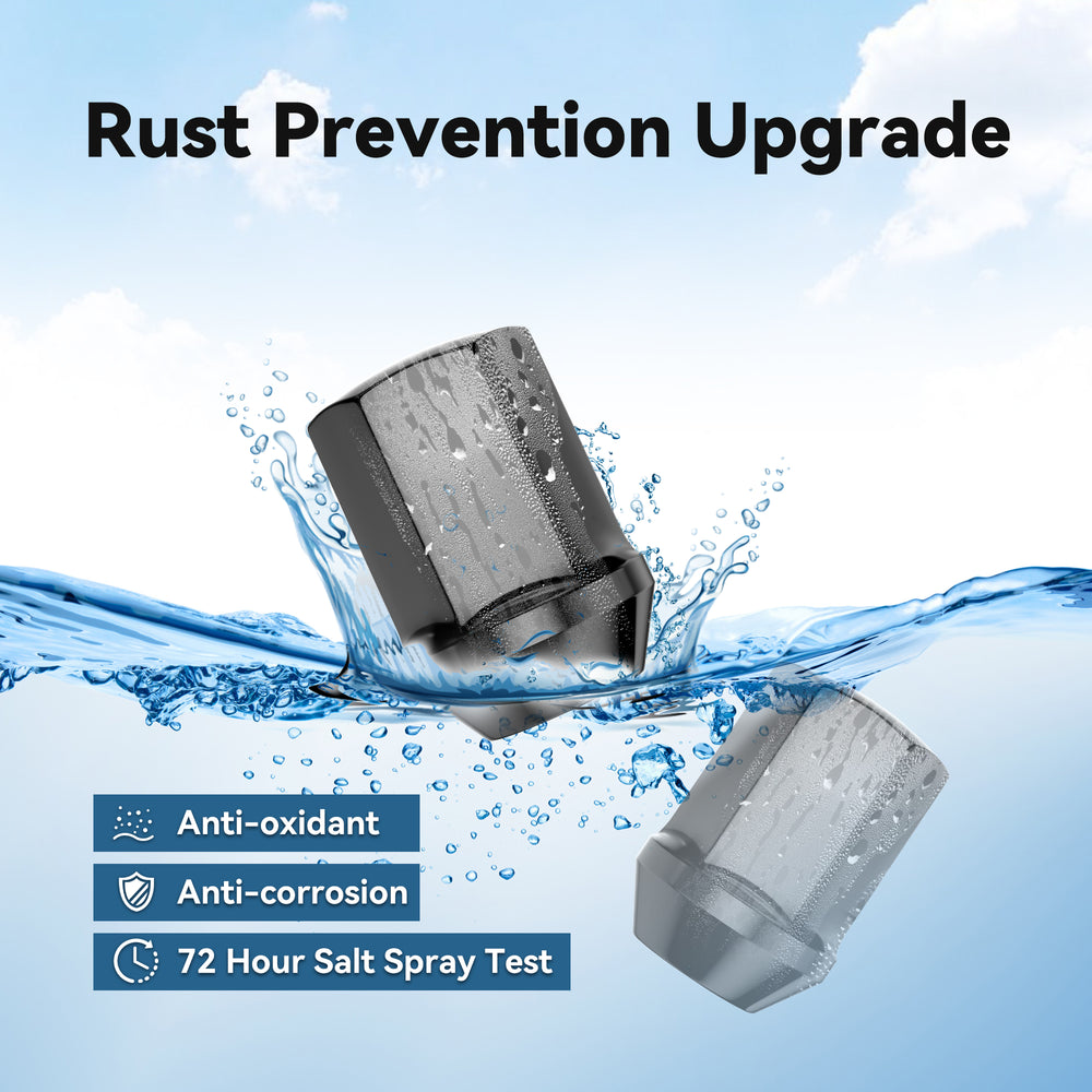 Richeer M14x1.5 Lug Nuts, 20PCS Bulge Acorn, Closed End for Trucks & SUVs