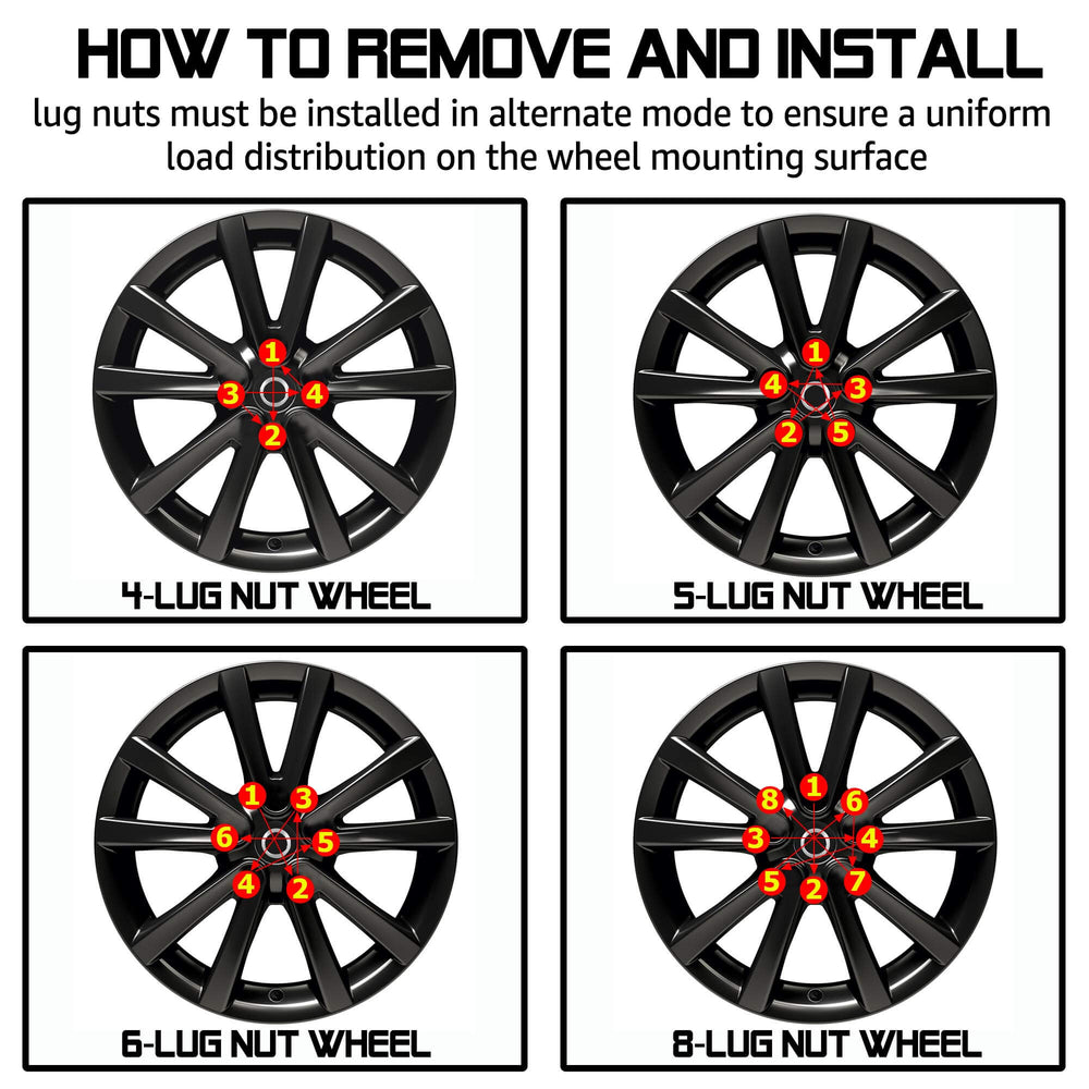 Richeer M14x1.5 Lug Nuts, 20PCS Bulge Acorn, Closed End for Trucks & SUVs - Chrome