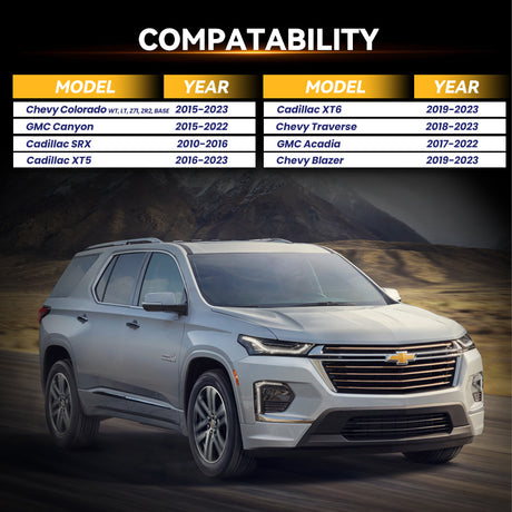 Richeer 6x120mm Hub Centric Wheel Spacers Fits 2015 + Chevy Colorado 2018 + Traverse 2015 + GMC Acadia Canyon- 1.5" Thick Black