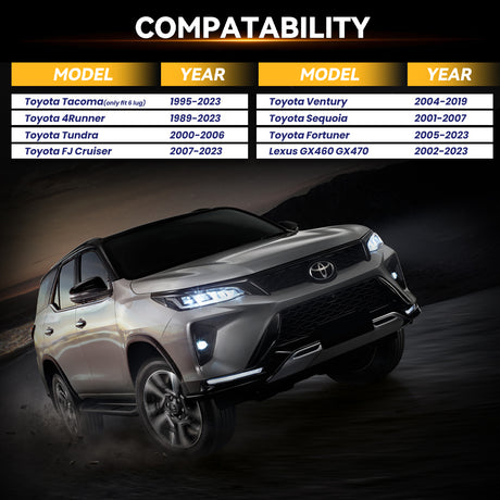 Richeer 6x5.5" Hub Centric Wheel Spacers Fits Toyota 2003-2022 4-Runner 2000-2023 Tacoma 2000-2006 Tundra 2007-2014 FJ Cruiser- 1.5" Thick Black