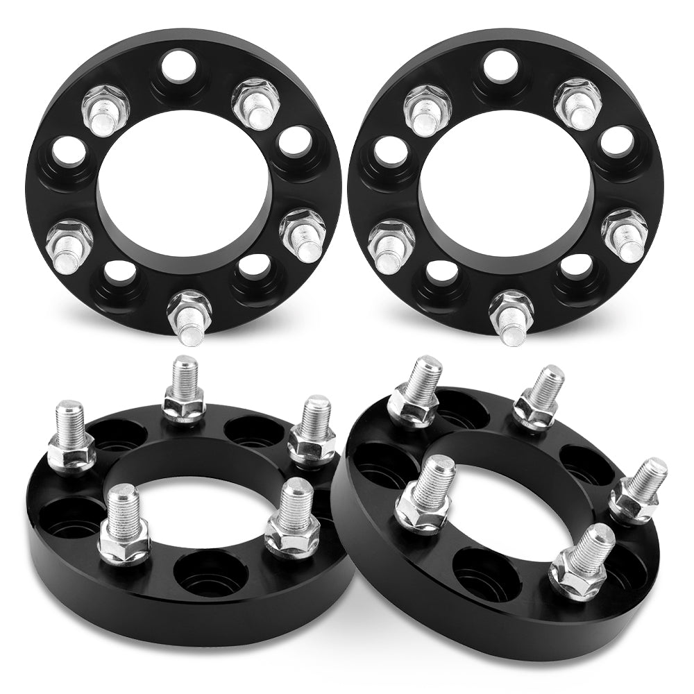 Richeer 5x4.5" Wheel Spacers for Off-Road Vehicles (Ford, Jeep & More)-1" Thick Black