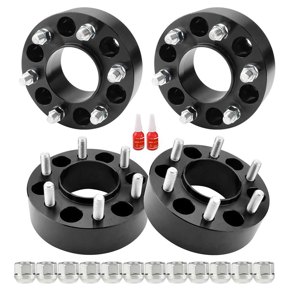 Richeer 6x135mm Hub Centric Wheel Spacers Fits 2004-2014 Ford F-150 Expedition Navigator-2" Thick Black