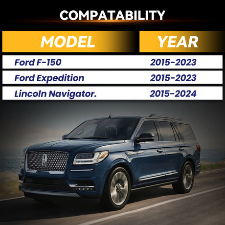 Richeer 6x135mm Hub Centric Wheel Spacers Fits 2015+ F150 | 2015+ Expedition | 2015+ Lincoln Navigator-1.5" Thick Black