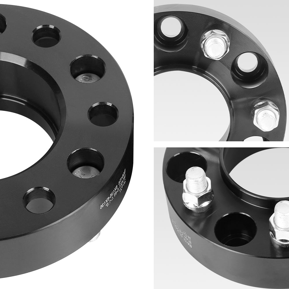 Richeer 6x135mm Hub Centric Wheel Spacers Fits 2015+ F150 | 2015+ Expedition | 2015+ Lincoln Navigator-1.5" Thick Black
