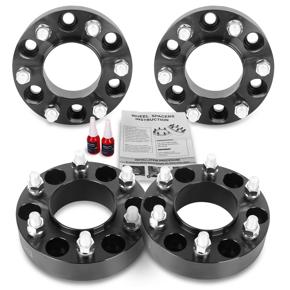 Richeer 6x135mm Hub Centric Wheel Spacers Fits 2015+ F150 | 2015+ Expedition | 2015+ Lincoln Navigator-1.5" Thick Black