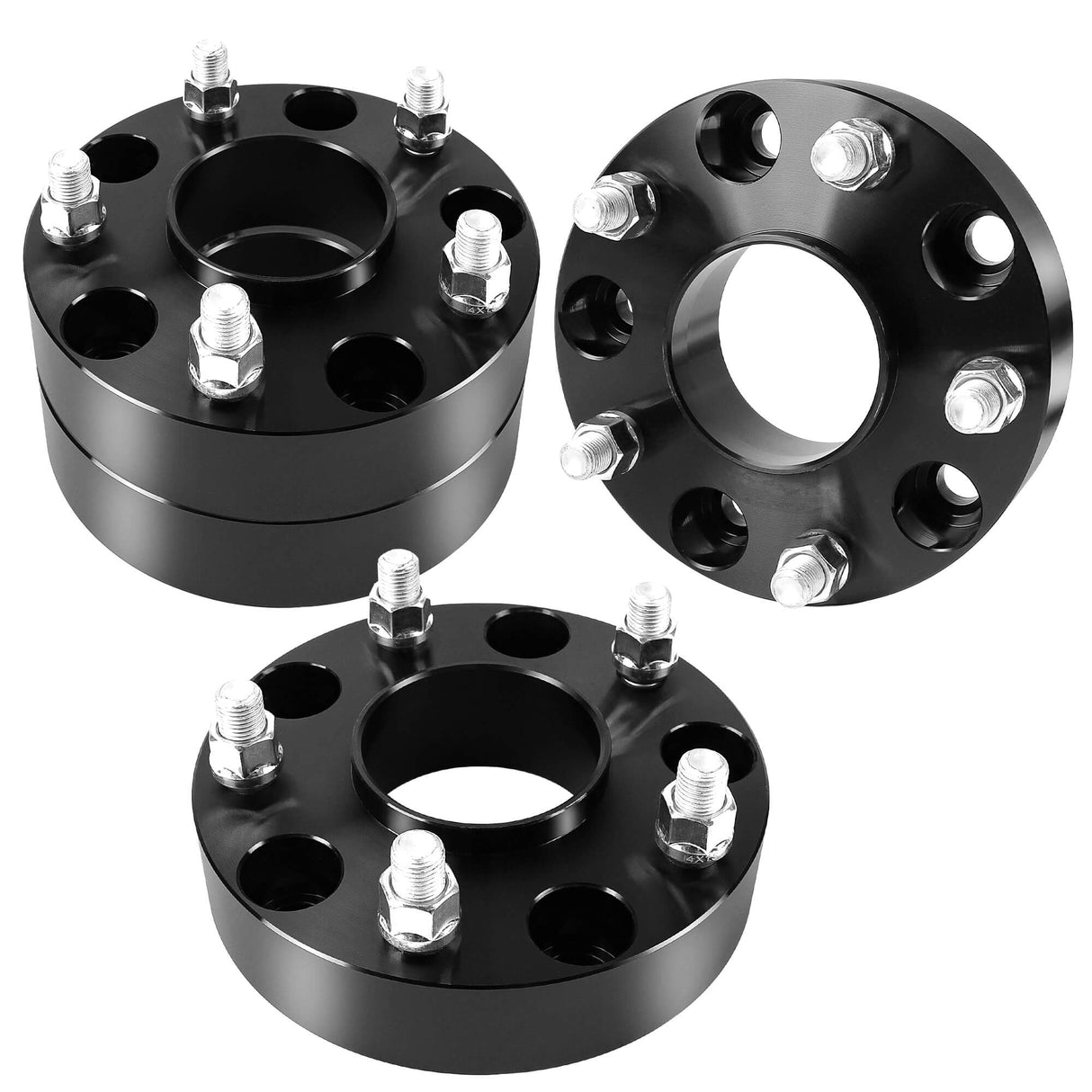 Richeer 5x5.5" Wheel Spacers for Off-Road Vehicles (Ram & More)-1.5" Thick Black