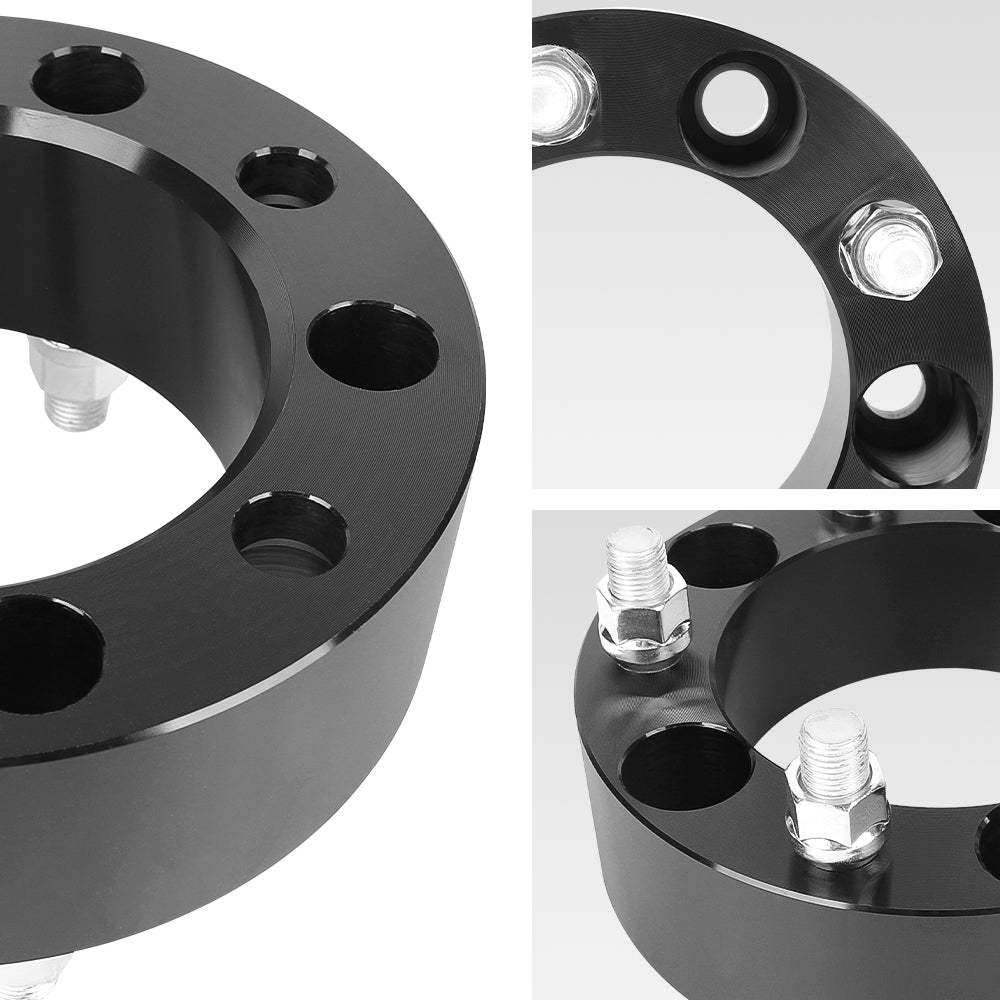 Richeer 5x5.5" Wheel Spacers for Off-Road Vehicles (Ram & More)-2" Thick Black