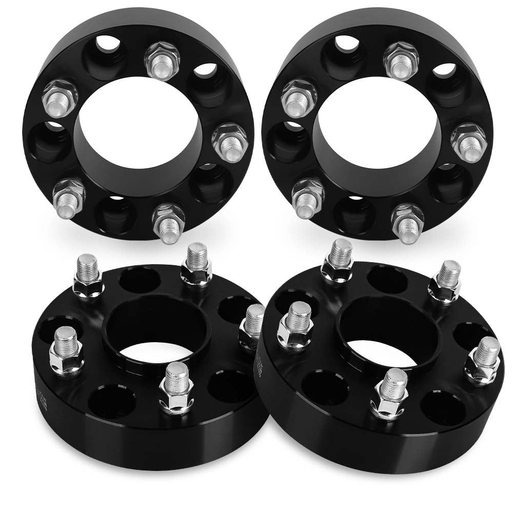 Richeer 5x5" Hub Centric Wheel Spacers Fits Jeep Gladiator | 2011+ Grand Cherokee | 2018+ Wrangler-1.5" Thick Black